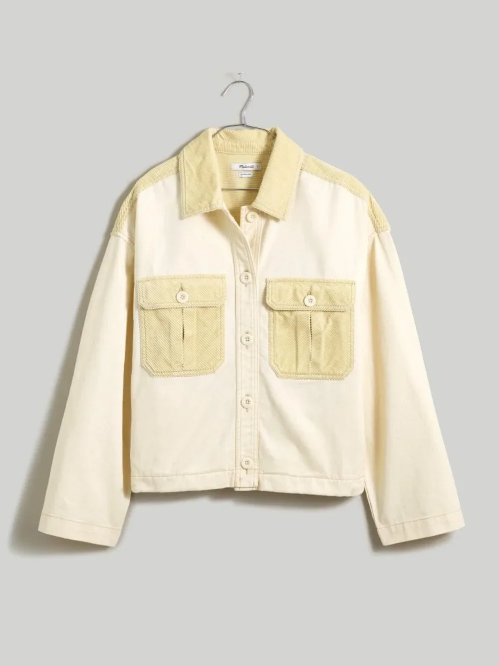 NWOT Madewell Chino Boxy Shirt Jacket - Picture 3 of 13
